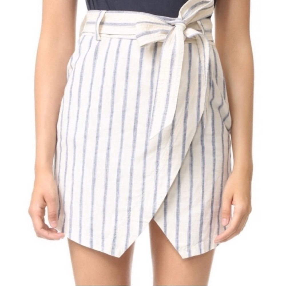 Madewell Portside Striped Mini Skirt